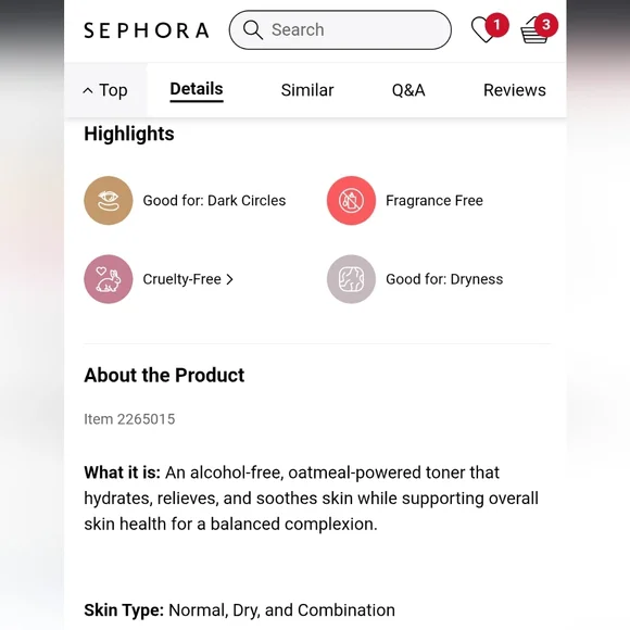 First Aid Beauty Ultra Repair Toner - New, Sealed - Picture 3 of 7